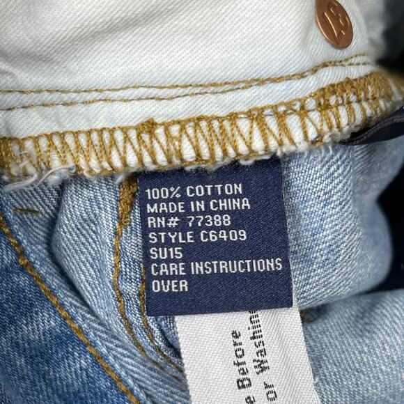 Madewell The Perfect Summer Short 27 Denim Jean Cutoffs Light Wash Distressed - Picture 6 of 6